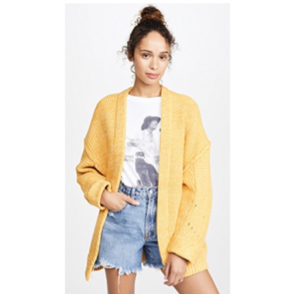 FREE PEOPLE High Hopes Cardigan NWT XS Marmalade - Picture 3 of 3